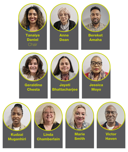 A picture of the ten Housing Assurance Board members
